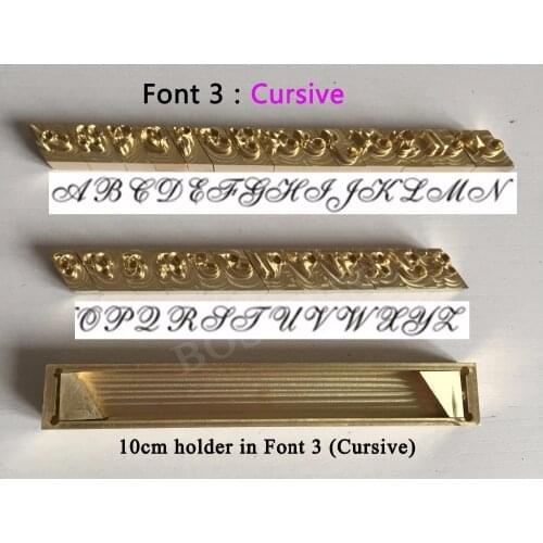 BOSSDEN Bronzing Copper Mold Flexible Letter Soldering Iron Brass Alphabet Letter Die Cut Hot Foil Stamp Machine Embossed Mold