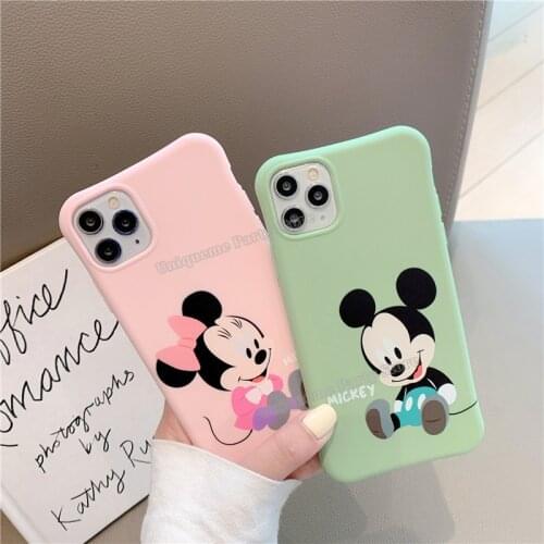 Mickey Minnie Mouse Phone Case for Xiaomi Redmi K30Pro note 7 8 9 Men Women Disney Silicone Phone Case Accessories birthday Gift