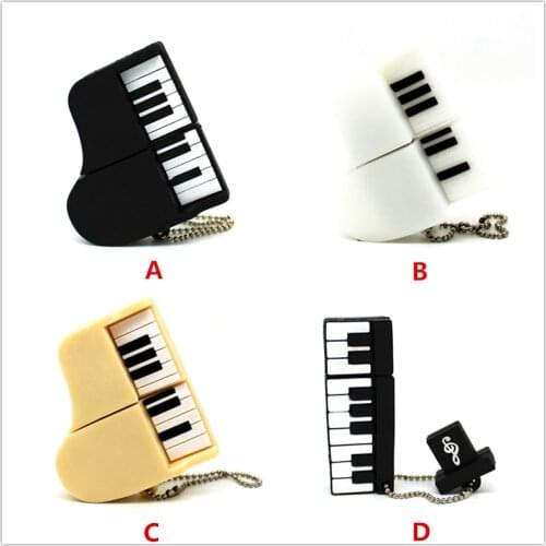 Cute Piano Shape USB Flash Drive 4gb 8gb 16gb Pendrive storage flash disk Musical Instruments 32gb 64gb pen drive Memory Stick