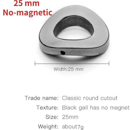 Natural Hematite 25mm Loose Twisted Round Charms Luck Blessing Change Destiny for Jewelry Making DIY Bracelet Necklace Earring