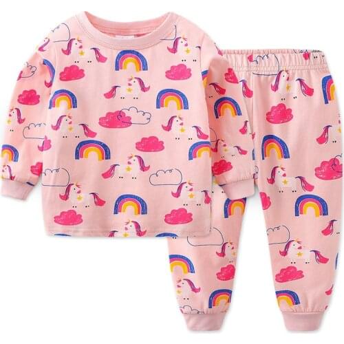 Пижамы для девочек Jumpingbaby China At AliExpress