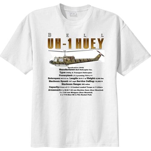 MenS Bell Uh-1 Huey Short Sleeve T-Shirt 2019 Cotton Short-Sleeve Print Funny Cotton Short Sleeve Printed T-Shirt T Shirt