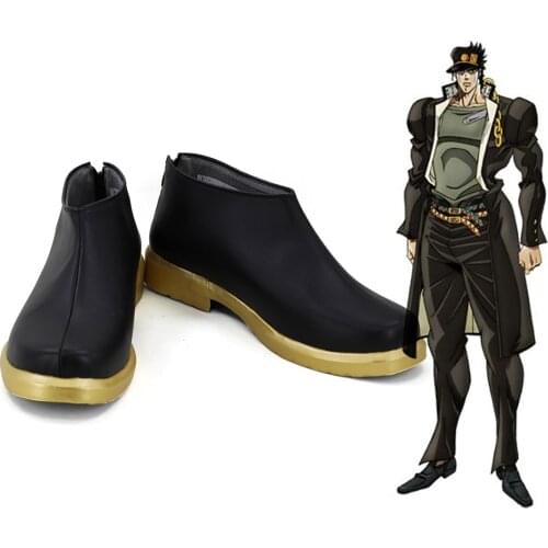Anime JoJo‘s Bizarre Adventure Kujo Jotaro Cosplay Shoes Autumn Boot Halloween Costumes Accessory Custom Made Boy Christmas Gift