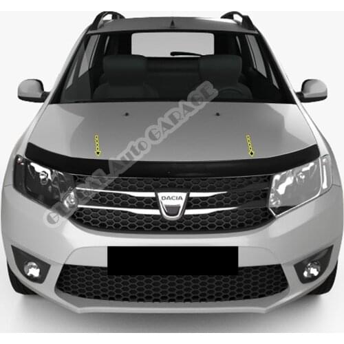 For Dacia Logan 2012-2021 Front Bug Shield Hood Deflector Guard Bonnet Protector Car Auto Accessory Car-Styling Accessories