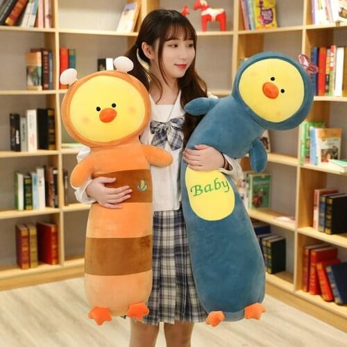 60-120cm Kawaii Chicken Plush Toys Bee Cloth Doll Stuffed Animal Pillow Cushion Soft Sofa Brithday Gifts Baby Children Kid
