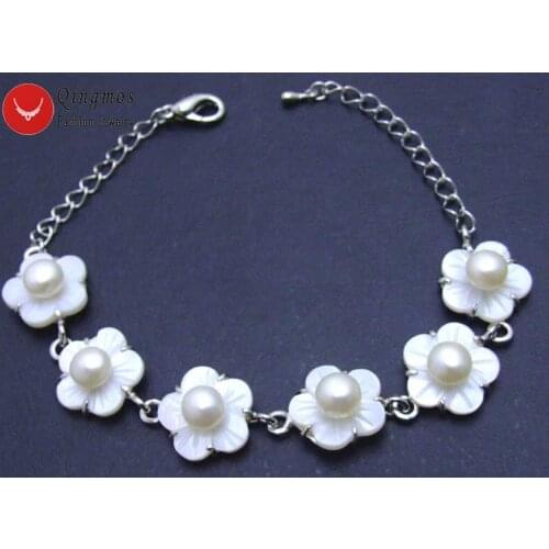 Qingmos White Bracelets