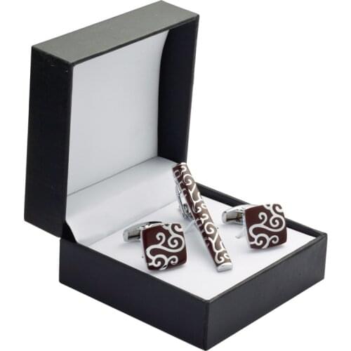 Luxury VAGULA Tie Clip Cufflinks Set Top Quality Tie Pin Cuff links Set Wholesale Tie Bar Link Set XK447