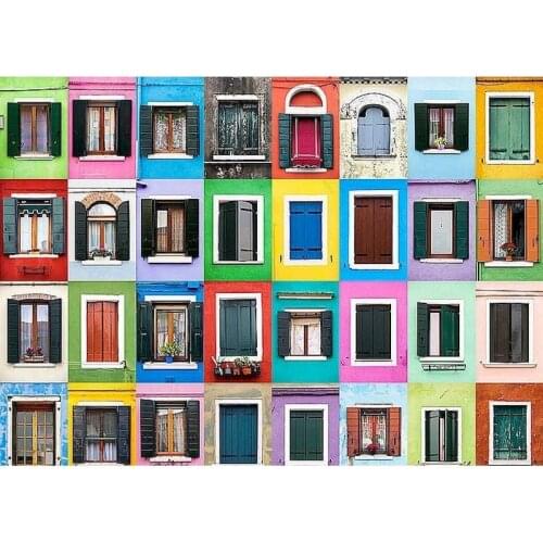 RUOPOTY Oil DIY Digital Painting By Numbers Colored windows Frameless Paint By Numbers On Canvas Landscape Handpaint Digital Wal