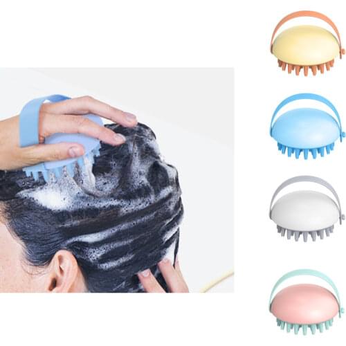 Wholesale Shampoo Brush Silica Gel Scrub Bathroom Supplies, Massage Brush Head Cleaning Comb Scrub