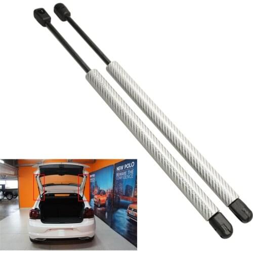 Carbon fiber FOR VW polo MK6 (typ AW) 2018-2020 hatchback Rear Trunk Boot Tailgate Boot Lift Supports Gas Struts dampers