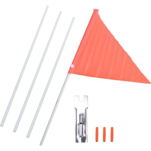 Tear Resistant High Visibility Outdoor Waterproof Adjustable Pole Porch Bicycle Flag Road Bike Fiberglass For Children Safety
