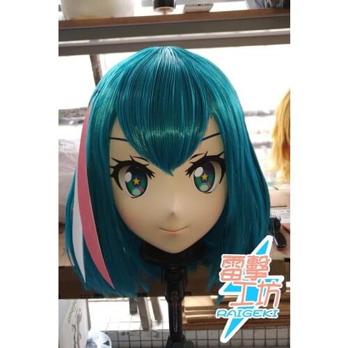 X-KM187)Quality Handmade Female/Girl Resin Japanese Cartoon Character Animego Cosplay Kigurumi Mask Crossdresser