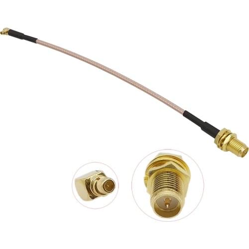 1Pcs 15CM Right Angle MMCX Male Plug to RP SMA Female Jack Bulkhead Connector RG178 RF Coaxial Pigtail Antenna Cable MMCX to SMA