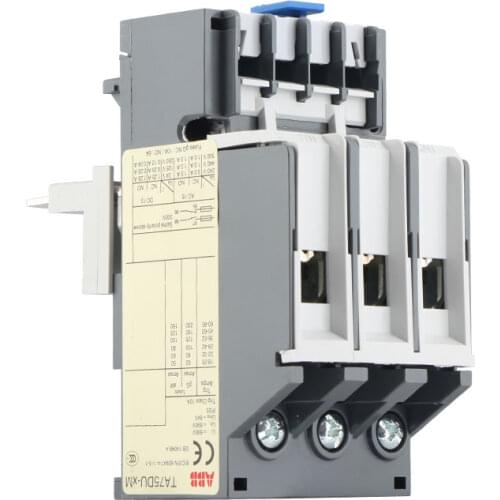ABB AC Thermal Overload Protection Relay TA75DU-42M TA75DU-52M TA75DU-63M TA75DU-80M42A52A63A80A Adjustable current