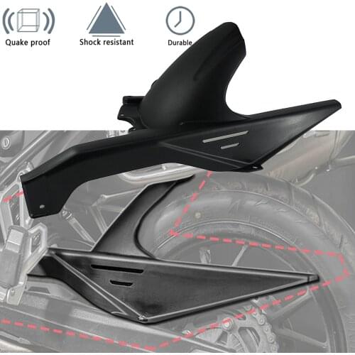 For BMW F750GS F850GS Motorcycle Rear Tire Fender Mudguard Hugger F750 F850 GS 18 2019 2020 Splash Guard Cover ABS Plastic Black