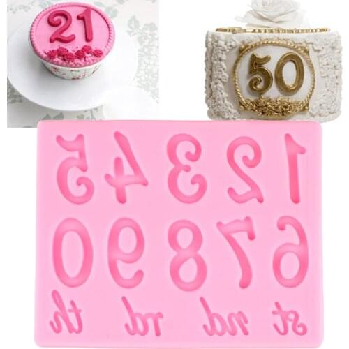 Letters Numbers Silicone Mold Cupcake Topper Fondant Cake Decorating Tools Wedding Molds Candy Clay Chocolate Gumpaste Moulds