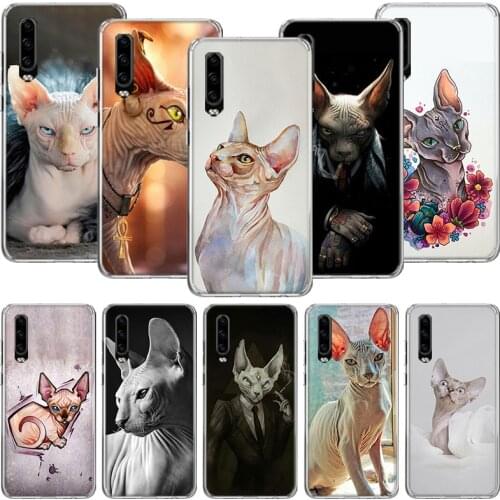 Lavaza Sphynx Sphinx Cat Phone Case For Huawei P30 P40 P20 P10 Mate 20 10 30 Lite Pro P Smart Z Plus Printing Cover Coque Shell