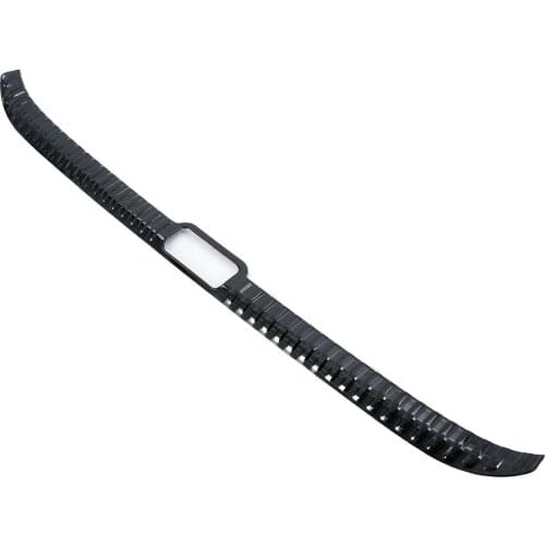 Black Rear Bumper Lid Sill Guard Plate Cover Trim Fit For Lexus ES350 ES300h 2019 2020 2021 Car Accessories