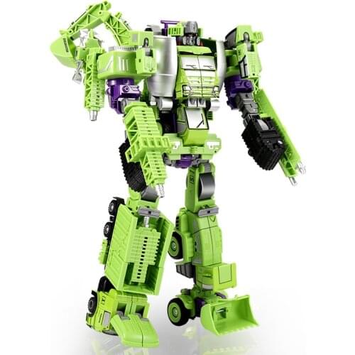 Transformation Movie Action Anime Figure Devastator Car Robot Figma Mixmaster 17cm ABS Scrapper Statue Scavenger Model Toys Gift