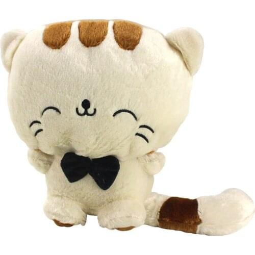 25cm Cartoon cute big face cat pillow big tail big face cat plush toy doll creative kids birthday gift