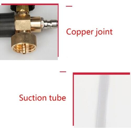 N0HF Car Foamer Wash Jet Bottle 1/4" Snow Foam Lance Cannon Washer Soap Pressure