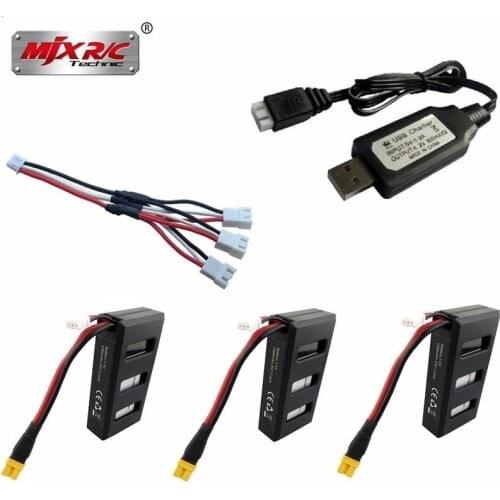 Original Battery For MJX Bugs 6 Battery and Charger 7.4V 1300mAh Lipo Battery for MJX B6 Brushless RC Quadcopter Spare Parts