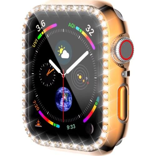 Full Screen Color Bumper Coverm For Apple Watch 6 5 4 3 2 40MM 44MM Case film For iWatch SE 42MM Protector Apple Watch