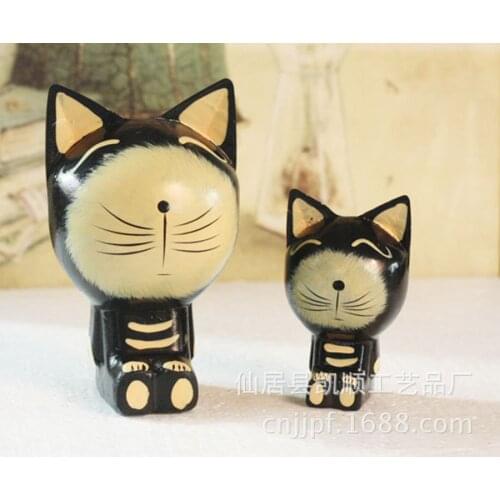 Factory direct creative crafts Home Decoration small mixed batch of painted sets of two size black JP0667