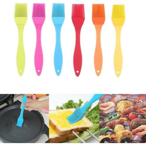 Silicone Basting Brush High Heat Resisting Liquid Oil Cooking Utensil Brush Kitchen BBQ Accessories Honey Safety
