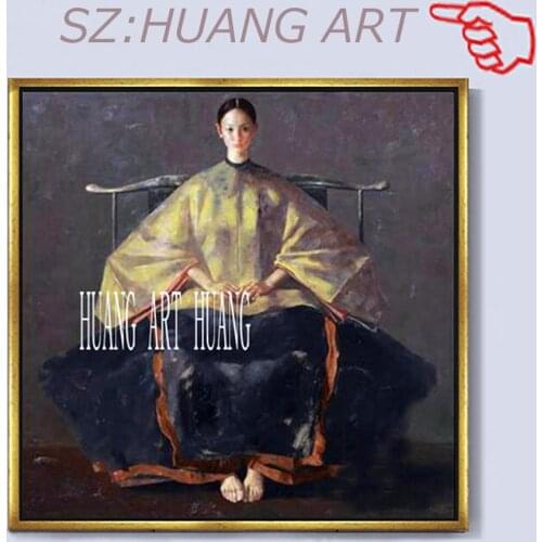 High quality Beautiful noble girl no Frame and With framed Oil Painting Canvas Palette pen On Canvas Picture Home Decoration