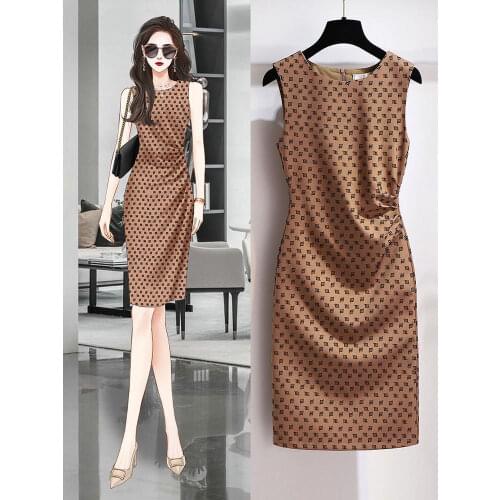 New Womens Summer Dresses Bodycon Dresses New Retro Summer Office White Pink V Collar Floral Pencil Midi Dress size G27