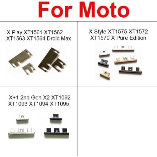 1 Set Volume Up And Down + Power On Off Buttons For Motorola Moto X Play Style X+1 2nd Gen X2 Power Side Button Parts Repair