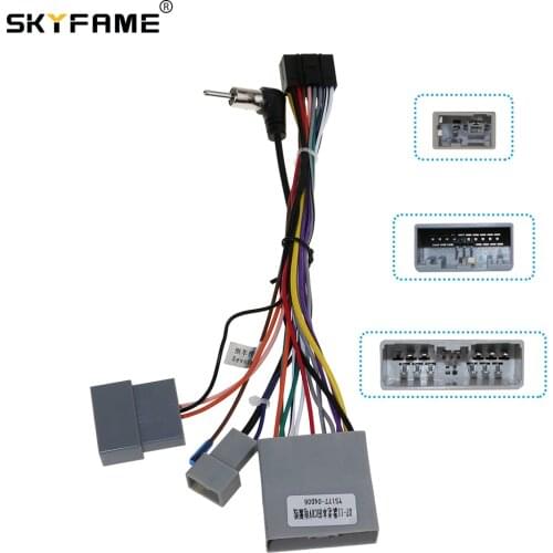 SKYFAME 16Pin Car Stereo Wire Harness For HONDA CRV HONDA CIVIC 2007-2011 Power Cables