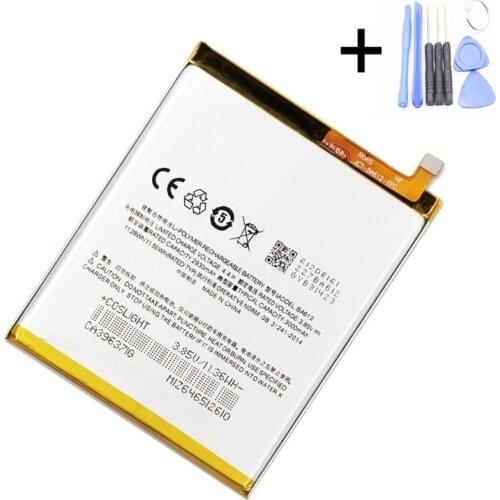 1x 3000mAh Battery Replacement For Meizu Meizy 5S M5 M5S M612Q M612M BA612 Smart Phone Batteries + Repair Tools kit