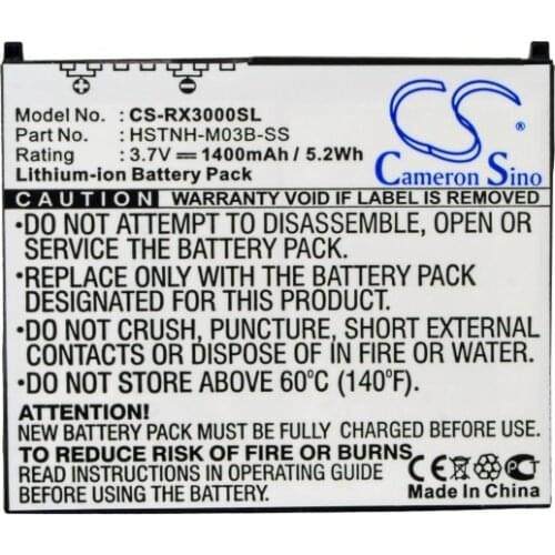 Cameron Sino 1400mAh Battery for HP iPAQ hx2000,hx2100,hx2110,hx2115,hx2190,hx2195,hx2400,hx2410,hx2415,hx2490,hx2495,hx2700