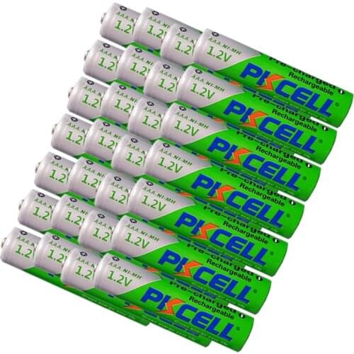 28PC PKCELL Precharged batteries AAA 1.2V NIMH Rechargeable 850mah aaa Battery for for Camera Toy flashlights