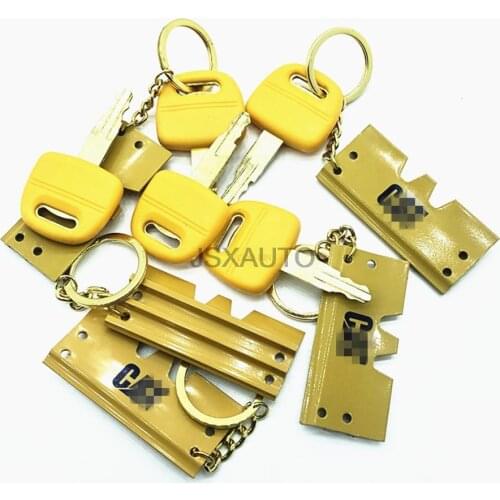 Excavator Accessories Pure copper ignition door lock key for CATERPILLAR CAT 305/320/330/336B/C/D