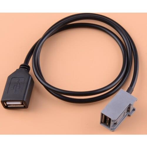 Beler Car Auto USB Female Cable Adaptor AUX Port Fit For Honda Civic Jazz CR-V Accord Odyssey 2009 2010 2011 2012 2013