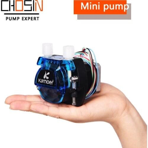 Free shipping Kamoer Peristaltic pump Mini silicon tube and step motor pressure water pump, KCM, 12v / 24V