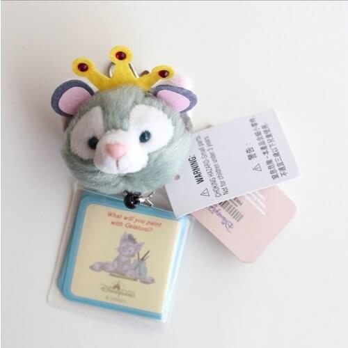 Keychain Disney Duffy Anime Plush Cute PP Cotton Doll Bag Mobile Car Key Pendant for Women Children Plush Toys