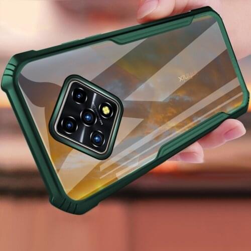 For Infinix Zero 8 Note 7 Hot 8 9 10 Play Case Transparent shockproof protect Back Cover For Tecno Pova Camon 16 Spark 6 Air GO