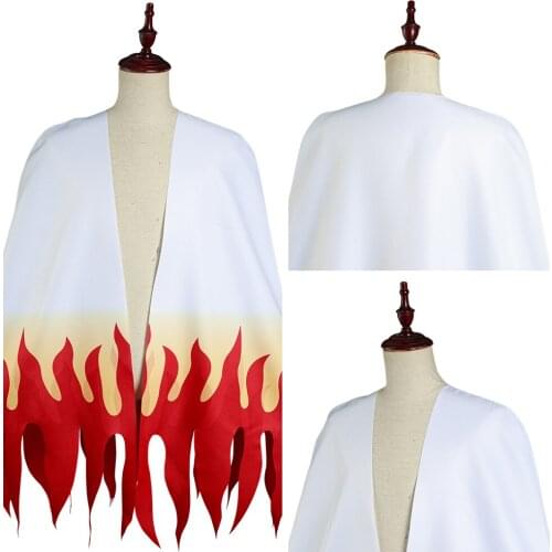Demon Slayer: Kimetsu no Yaiba Rengoku Kyoujurou Cosplay Costume Adult Cloak Halloween Carnival Suit Men Women Anime Coat
