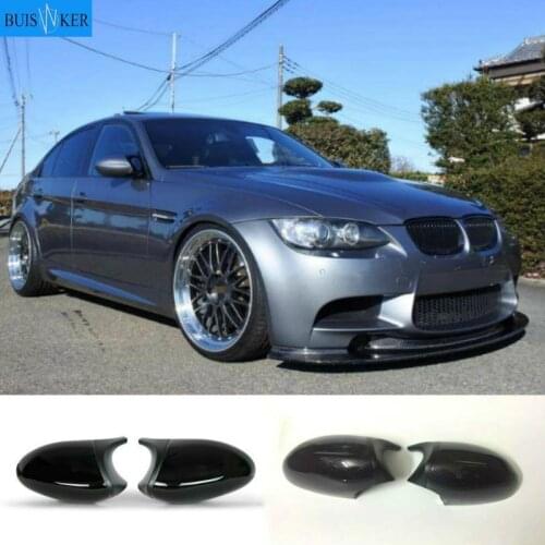 For BMW 1 3 Series E81 E82 E87 E88 E90 E91 E92 E93 Car Side Wing Mirror Cover Rear-View Caps Black high quality types