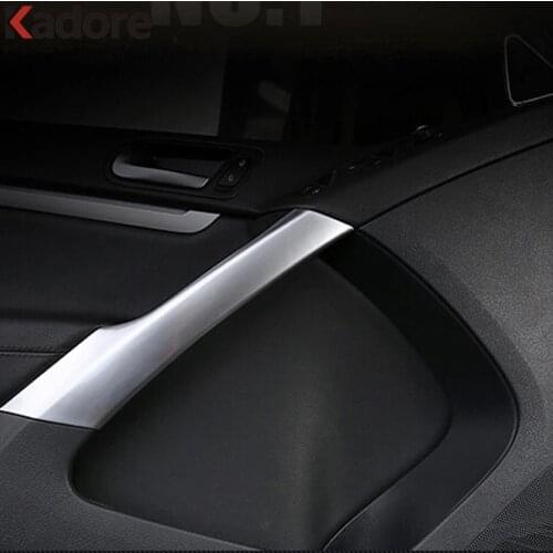 For Volkswagen Tiguan 2009-2011 2012 2013 2014 2015 ABS Matte Interior Side Door Armrest Decorative Sills Trim Accessories