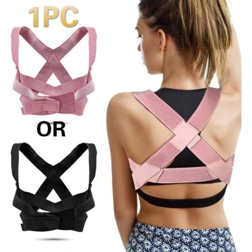 3 Sizes Professional 2Colors Back Support Unisex PU Leather Light and Breathable Elastic Band Adjustable Posture Corrector