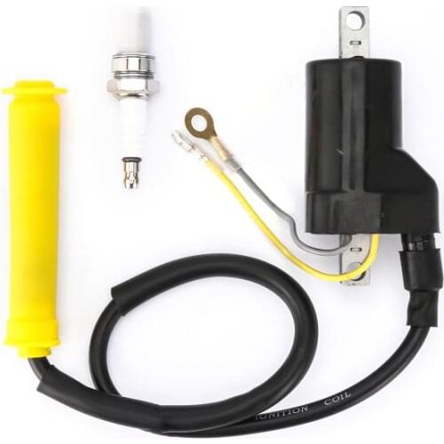 MotorcycleIgnition Coil & Spark Plug Fit For Honda Sportrax 400 TRX400EX 2x4 1999-2006 XR400R 1996-2004