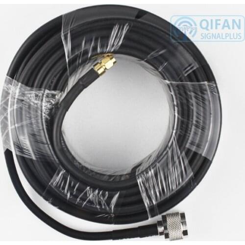 SMA male to N male low loss lmr240 cable RF Coaxial Super flexible FEED cable 20meters