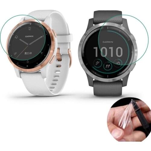 Soft Clear Protective Film Guard For Garmin Vivoactive 4/4S GarminActive S Watch Vivoactive4 Screen Protector Cover (Not Glass)
