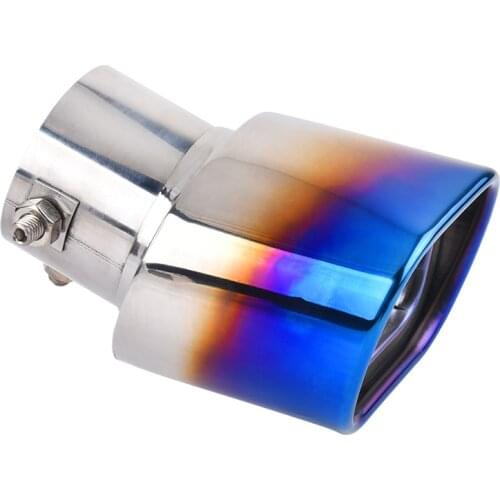 Exhaust Muffler Tip For Audi A4 B8 Golf 7 Square Stainless Steel Car Rear Tail Throat Liner выхлоп для авто Muffler Exhaust