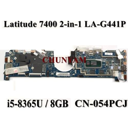 NEW EDB41 LA-G441P i5-8365u / 8GB RAM For Dell Latitude 14 7400 2-in-1 Tablet Laptop Motherboard Mainboard CN-045PCJ 45PCJ